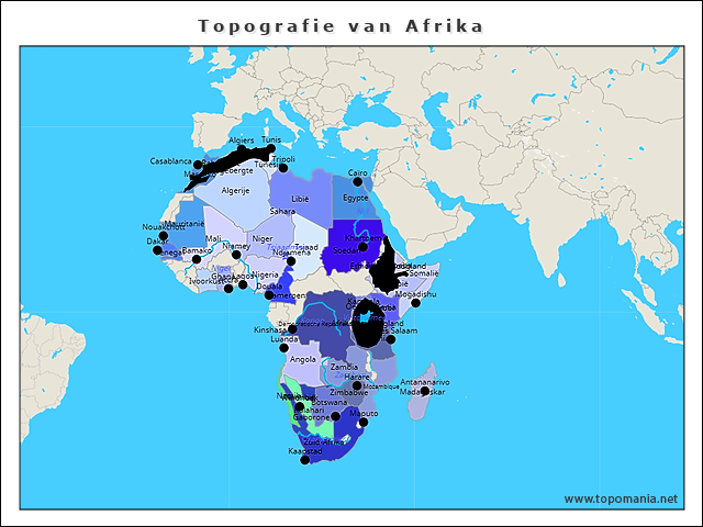 topografie-van-afrika