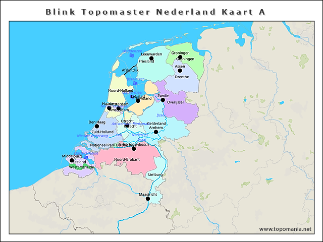 Topografie Blink Topomaster Nederland Kaart A Compleet | Www.topomania.net