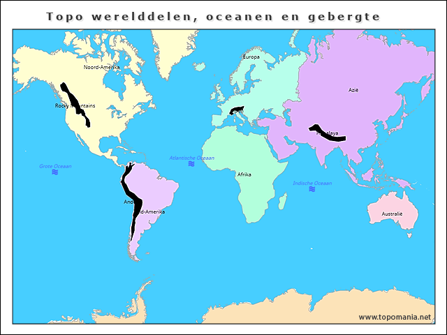 topo-werelddelen-oceanen-en-gebergte