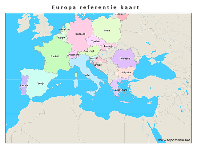 europa-referentie-kaart