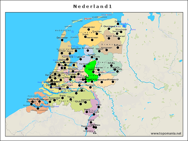 Topografie Nederland | Www.topomania.net