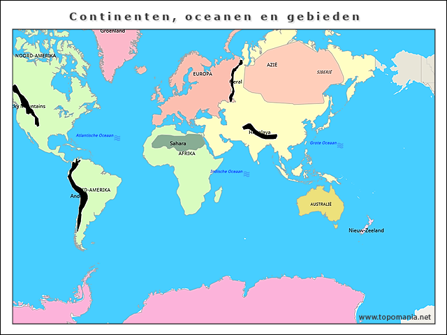 continenten-oceanen-en-gebieden