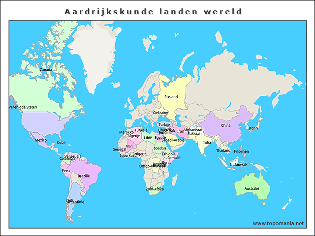 aardrijkskunde-landen-wereld