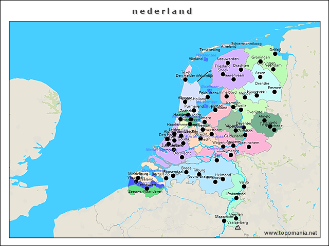 Topografie Nederland | Www.topomania.net