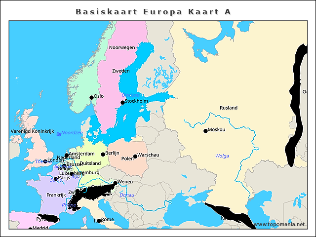 basiskaart-europa-kaart-a