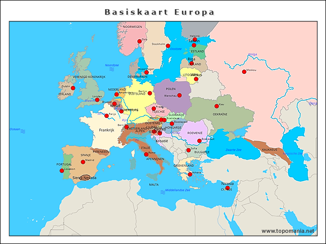 basiskaart-europa