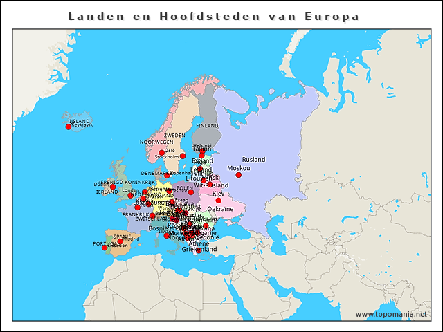 landen-en-hoofdsteden-van-europa