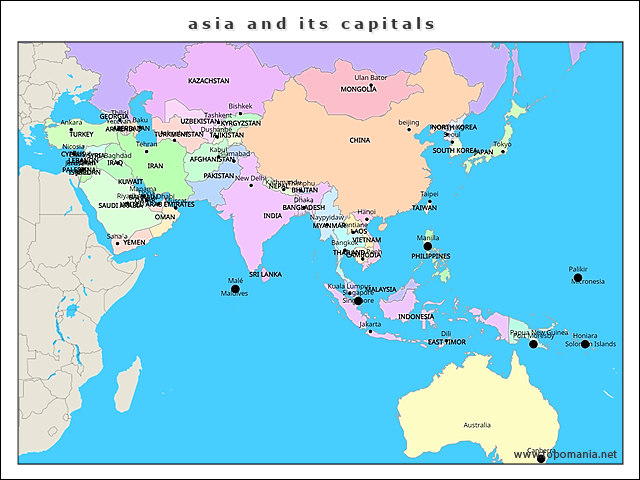asia-and-its-capitals