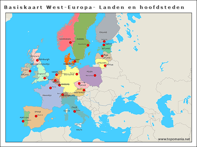 west-en-midden-europa-landen-en-hoofdsteden