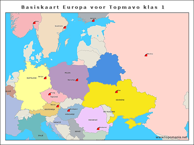 basiskaart-europa-voor-topmavo-klas-1