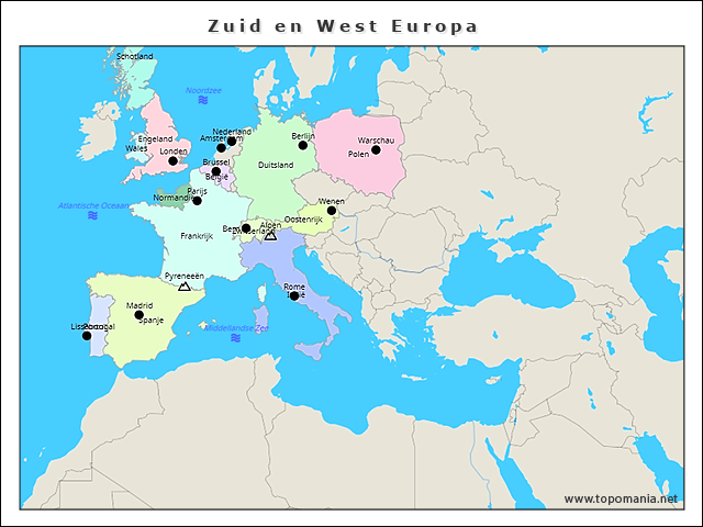 zuid-en-west-europa