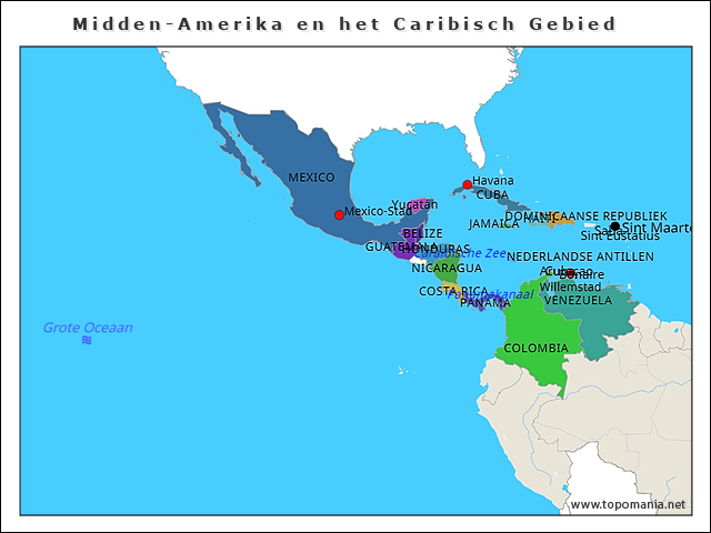 midden-amerika-en-het-caribisch-gebied