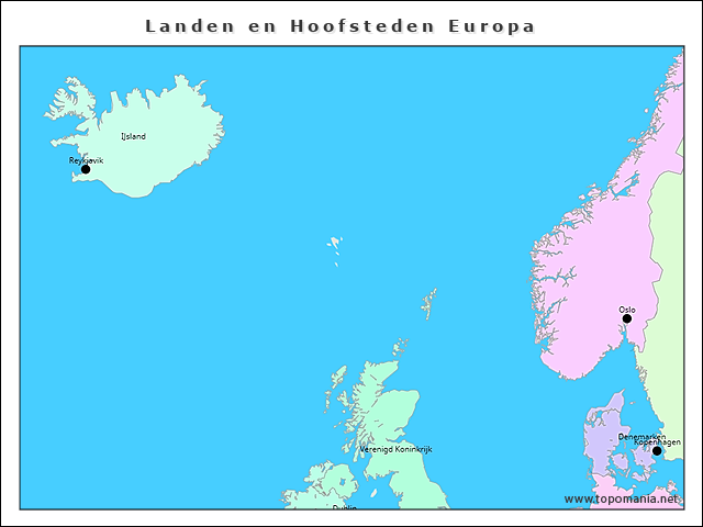 landen-en-hoofsteden-europa