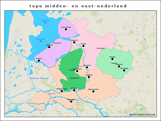 topo-midden-en-oost-nederland