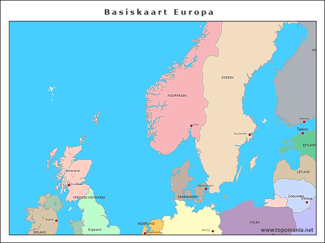 basiskaart-europa