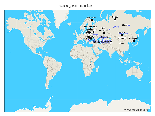 Topografie sovjet unie | www.topomania.net