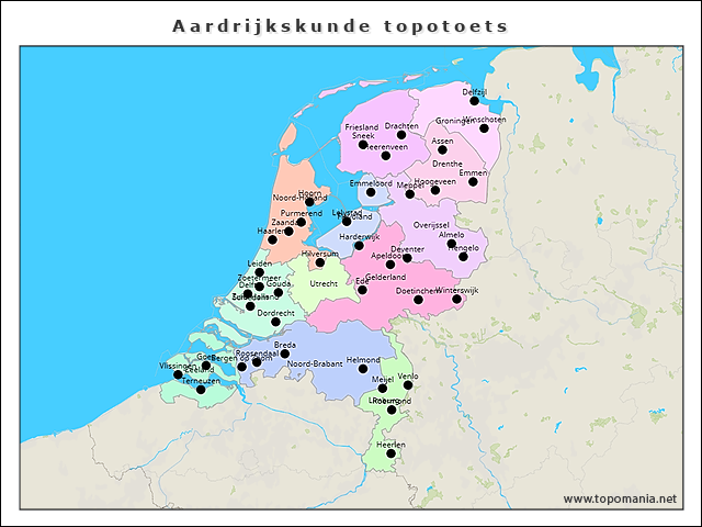 aardrijkskunde-topotoets