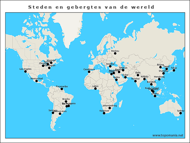 steden-en-gebergtes-van-de-wereld