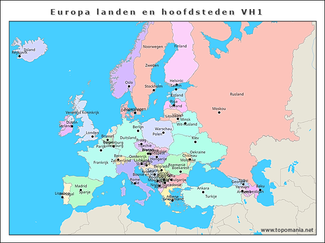 europa-landen-en-hoofdsteden-vh1