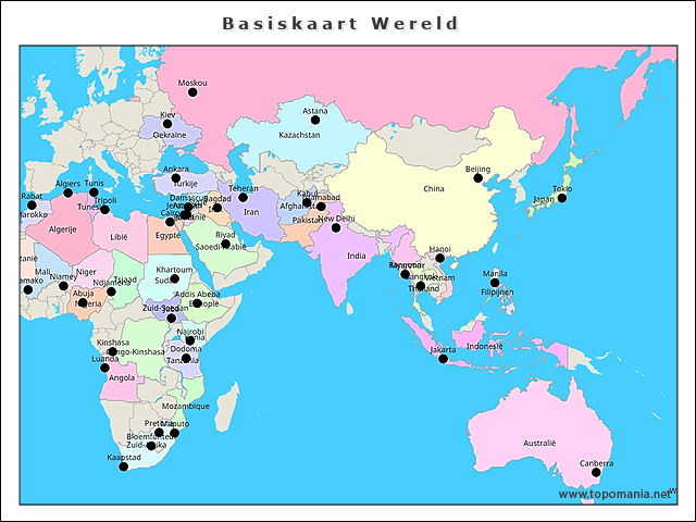 basiskaart-wereld