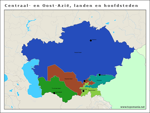 centraal-en-oost-azie-landen-en-hoofdsteden