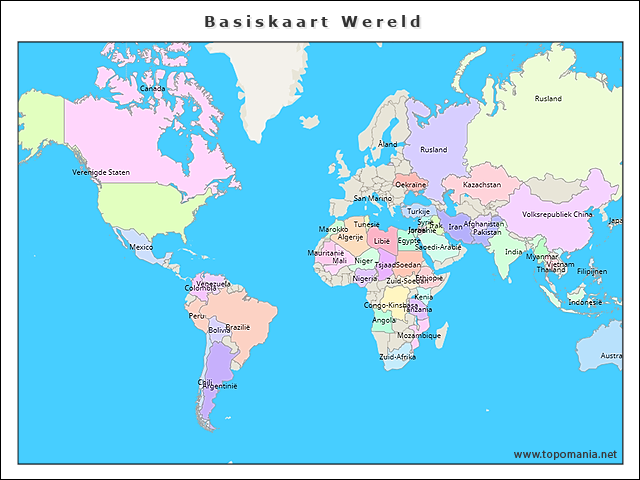 basiskaart-wereld