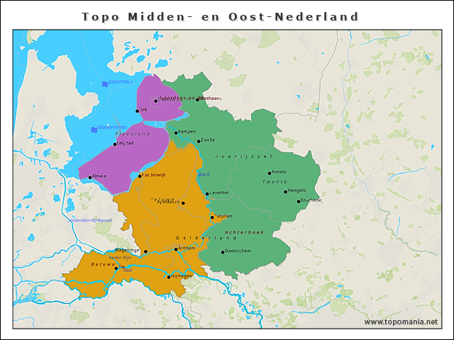 topo-midden-en-oost-nederland