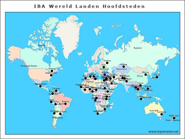 iba-wereld-landen-hoofdsteden