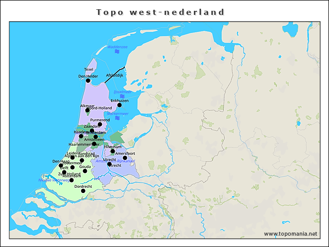 topo-west-nederland