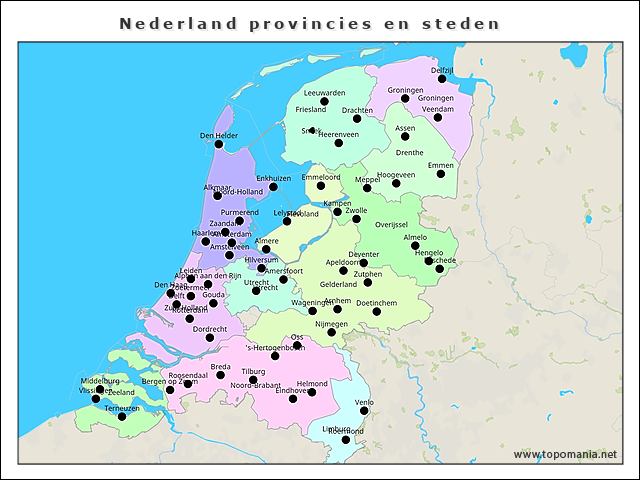 nederland-provincies-en-steden