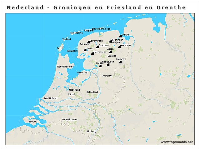 nederland-groningen-en-friesland-en-drenthe