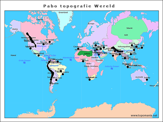 pabo-topografie-wereld