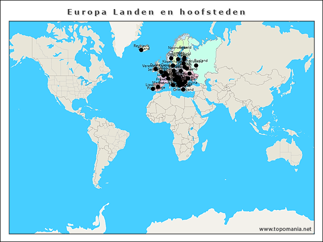 europa-landen-en-hoofsteden