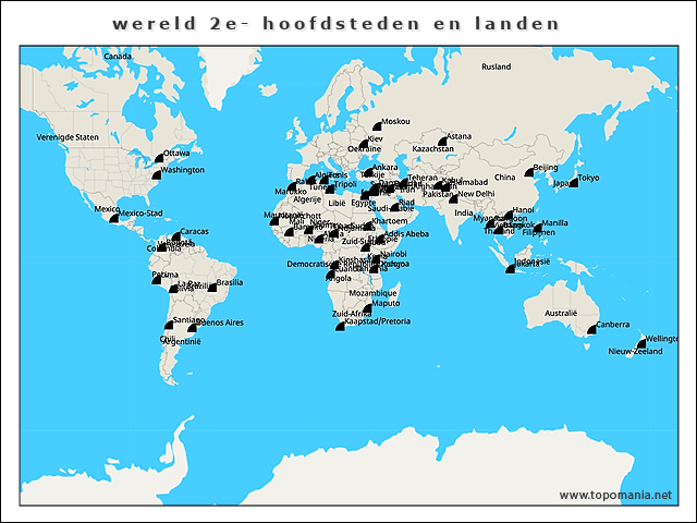 wereld-2e-hoofdsteden-en-landen