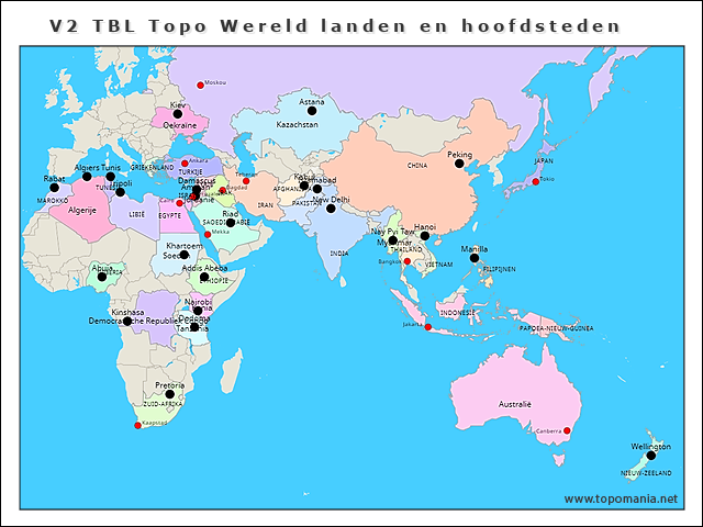 v2-tbl-topo-wereld-landen-en-hoofdsteden