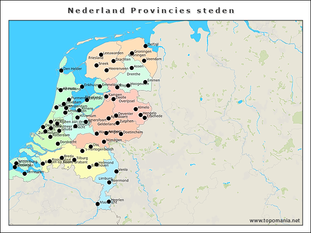 nederland-provincies-steden