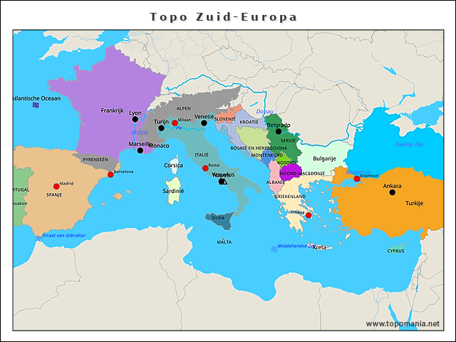 topo-zuid-europa