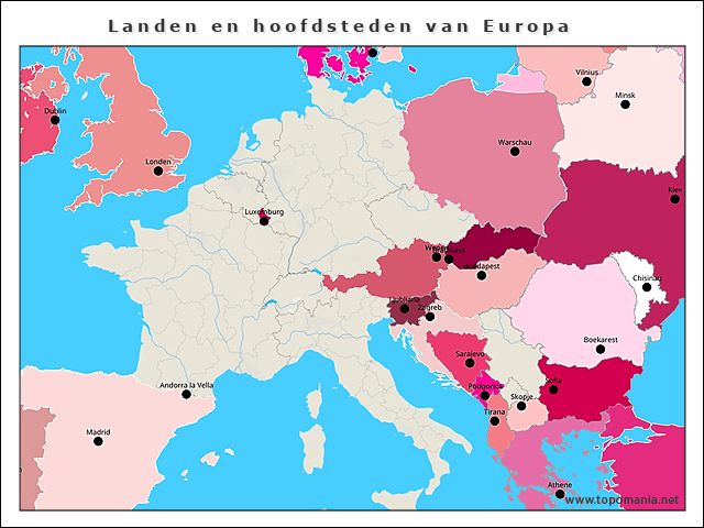 landen-en-hoofdsteden-van-europa