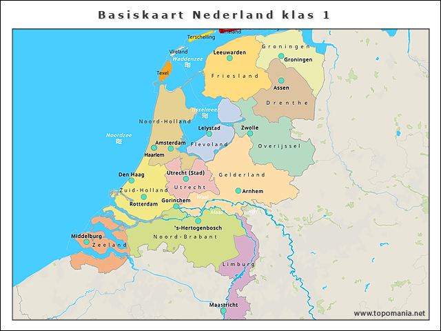 basiskaart-nederland-klas-1