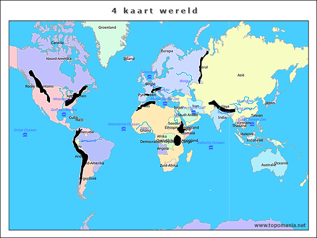 4-kaart-wereld