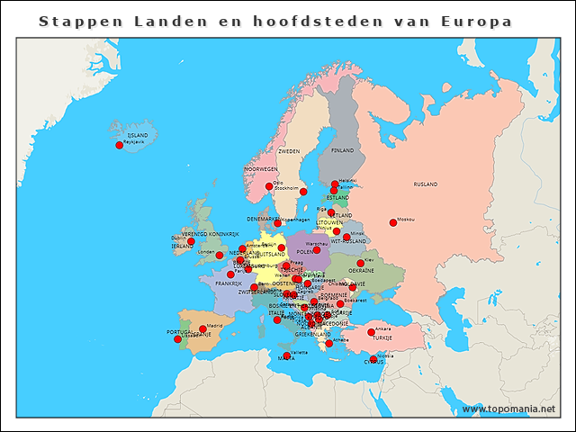 stappen-landen-en-hoofdsteden-van-europa