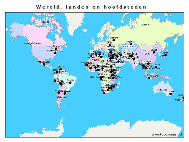 wereld-landen-en-hoofdsteden
