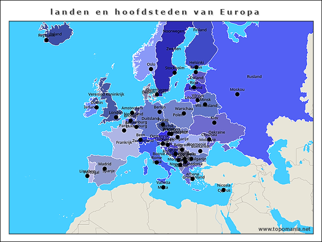 landen-en-hoofdsteden-van-europa