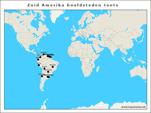 zuid-amerika-hoofdsteden-toets