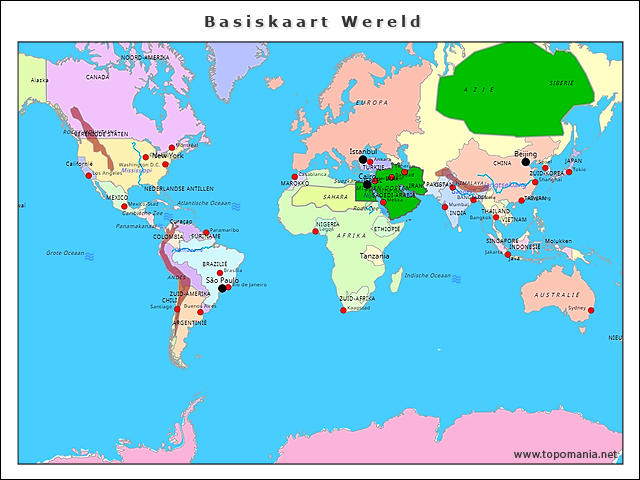 basiskaart-wereld