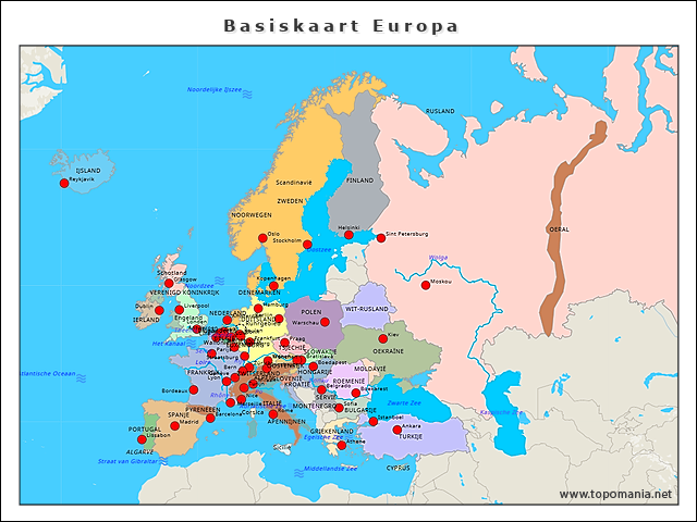 basiskaart-europa