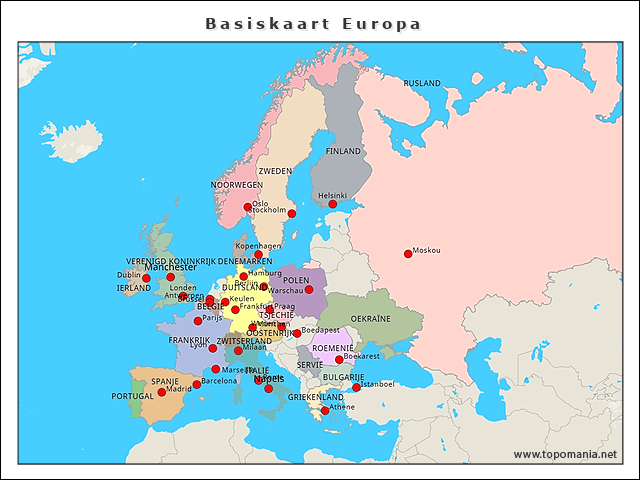 basiskaart-europa