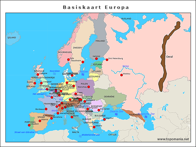 basiskaart-europa