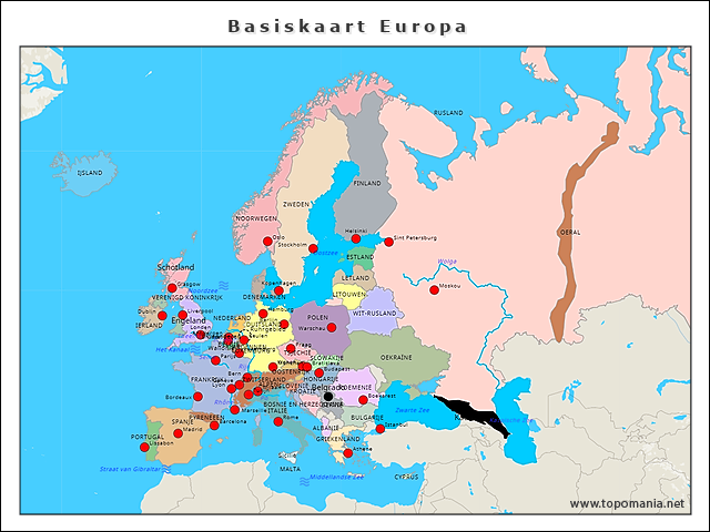 basiskaart-europa