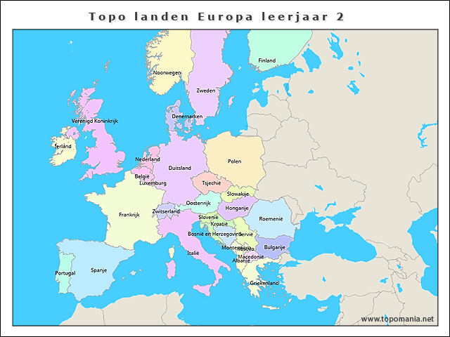 topo-landen-europa-leerjaar-1